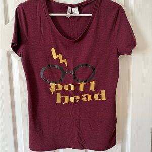 Harry Potter Potterhead Maroon Graphic Tee